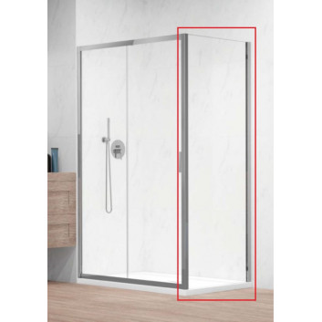 Двері душові Radaway Alienta DWJ+S 100 cm - скло прозорі, profil хром