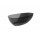Ванна вільностоячий Besco Xara 160x75 cm овальна Carbon Grey, maskownica чорний matt