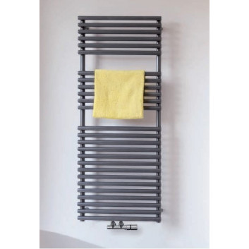 Обігрівач Zehnder Charleston Bar 149,2 x 48,5 cm, варіант 2-колонка, z хромованим uchwytem для рушників - білий