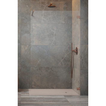 Двері душові walk-in Radaway Essenza Pro 8 Gold, 130x200cm, скло прозоре, profil золотий