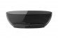 Ванна вільностоячий Besco Xara 160x75 cm овальна Carbon Grey, maskownica чорний matt