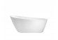 Ванна вільностоячий Besco Navia 150x80 cm овальна біла, maskownica syfonu z переливом біла