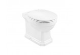Раковина WC Roca Carmen Rimless do kompaktu 67x37cm злив подвійний, Superglaze, білий
