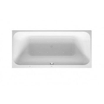 Ванна з гідромасажем Duravit Starck 200x100 cm, wariant hydromasażu Air-System - біла