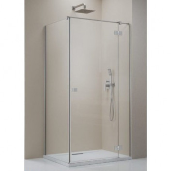 Бічна стінка S1 70 Radaway Essenza New Black KDJ 66.7-68.2-200cm, profil чорний, скло прозоре