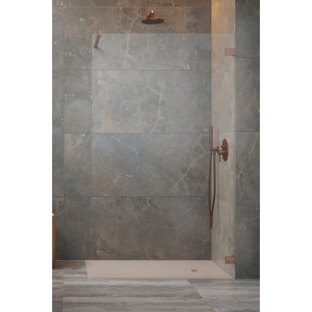 Душова кабіна Radaway Essenza Pro 8 Gold Walk-in 120, скло прозоре, profil золотий