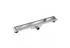 Лінійне обтікання підлоговий Balneo Duplex Next Mirror Silver 60 cm, dwustronny із нержавіючої сталі z niskim syfonem i głębokim osadnikiem - хром блискучий