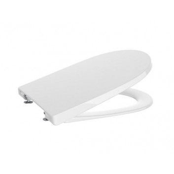 Сидіння для унітазу з мікроліфтом Compacto Roca Ona, Supralit, білий