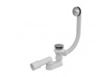 Сифон для ванни Ravak зливний і переливний, z mechanizmem click-clack - хром