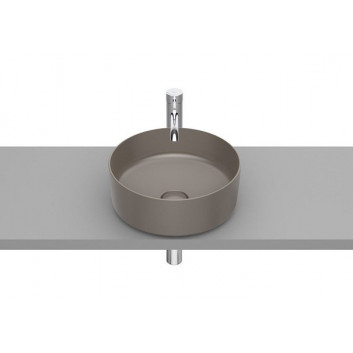 Умивальник на стільницю 37x37cm Roca Inspira Round кругла біла