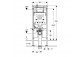 Стелаж Geberit Duofix, Sigma 8 cm, do WC, H114