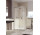 Кутовий вхід Huppe Aura Elegance чотирикут., двері розсувні двоскладові 75x90x200 cm - скло privatima з покриттям Anti-Plaque, срібний профіль благородний блиск