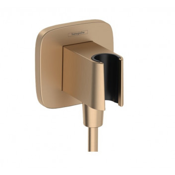 Przyłącze wody Hansgrohe FixFit Q, з важелем для душа, золотий optyczny polerowany