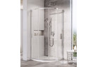 Душова кабіна Ravak Blix Slim BLSCP4, півкругла, 90x90x195 cm, скло прозорі z warstwą AntiCalc, profil хром блискучий