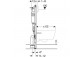Стелаж прихований Geberit DuofixBasic H112 do WC, UP100, Delta