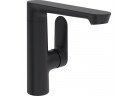 Змішувач для умивальника HansaGenesis з бічним важелем mieszacza, підлогова, одноважільний - чорний мат.