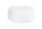 Умивальник на стільницю Corsan Mono прямокутна 46x32x14 cm з пробкою klik-klak білийm
