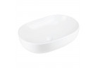 Умивальник на стільницю Corsan Olvena овальна 60x40x15 cm з пробкою klik-klak білийm