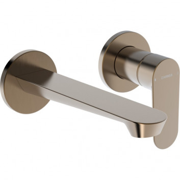 Змішувач для умивальника HansaGenesis, element на стіну, кран 20,3 cm - хромована сталь