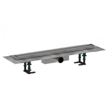 Зовнішній компонент odpływu Hansgrohe RainDrain Flex, 80 cm, установка przy ścianie - чорний мат.