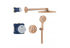 Прихований душовий комплект Grohe Grohtherm SmartControl з верхнім душем Rainshower SmartActive 310 - warm sunset