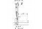 Стелаж Geberit Sigma UP320 element монтажний do WC, z odciągiem бічним, H112