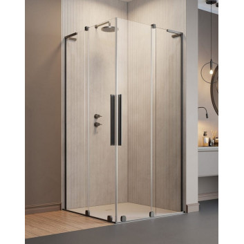 Кабіна Radaway Furo SL KDD 80, profil хром глянець, скло прозоре, частина ліва