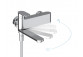 Однорычажный для ванны Ravak 10 настінний, хром