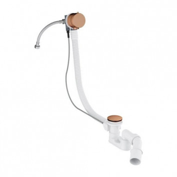 Сифон для ванни OMNIRES CGS przelewowo-odpływowo-napełniający - золотий