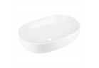Умивальник на стільницю Corsan Olvena овальна 60x42,5x14,5 cm без пробки - біла