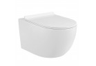 Misa WC Corsan Intero навісна 52x36 cm, bezkołnierzowa, z wypinaną wolnoopadającą deską для унітаза - біла