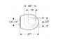 Сидіння wc Geberit Selnova Square з мікроліфтом - біла