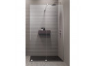 Двері розсувні walk-in Radaway Furo, праве, з стінкою, 160x200cm, скло прозоре, profil нікель