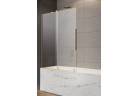 Ширма для ванни Radaway Furo Gold PND II 100, лівий, скло прозоре, 100x150cm, przesuwny, profil золотий szczotkowany