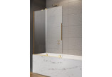 Ширма для ванни Radaway Furo Gold PND II 100, лівий, скло прозоре, 100x150cm, przesuwny, profil золотий szczotkowany
