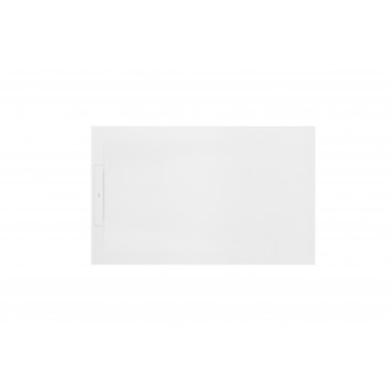 Піддон квадратний Roca Pyros, 90x90cm, kompozytowy, Stonex, z ukrytym odpływem - білий