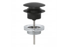Комплект зливний Grohe з пробкою typu klik-klak, для умивальників z переливом - phantom black