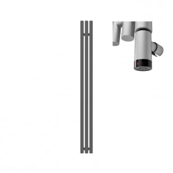 Обігрівач електричний Terma Rolo Hanger 120x26 cm z grzałką MOA - колір RAL i спеціальні кольори