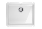 Zlewozmywak керамічний Franke KubusX KXK 110-51, jednokomorowy 54,5 x 45,4 cm - білий глянець