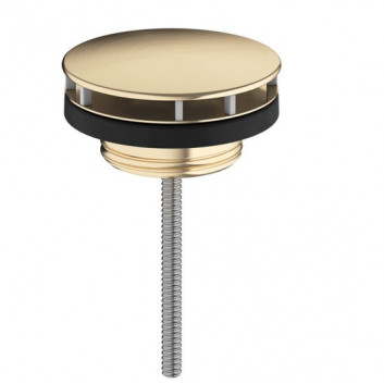 Niezamykany комплект, набір зливний для умивальників Hansgrohe, чорний шліфований хром