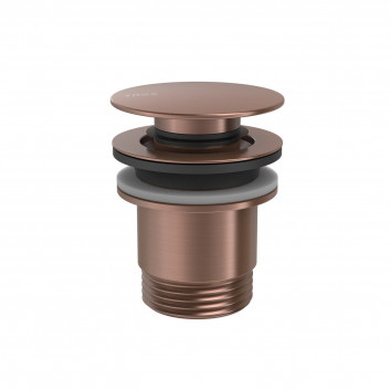 Злив раковинний Tres, click-clack, 63mm, 24-K золото матове