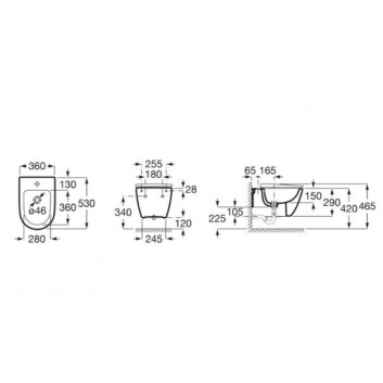 Накривка для біде Roca Ona з мікроліфтом Supralit - біла