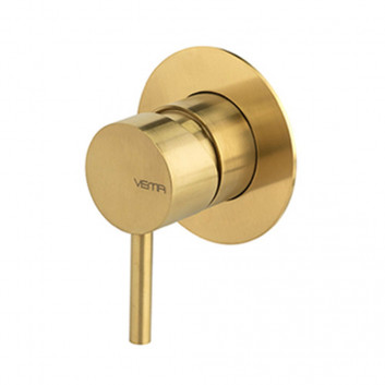 Змішувач душовий solo Vema Otago, brushed gold