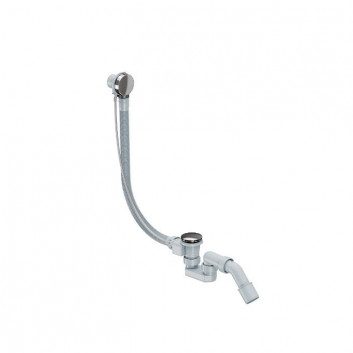 Сифон для ванни z переливом, EXCELLENT Moli - хром 