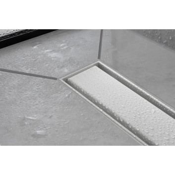 Лінійне обтікання Hansgrohe RainDrain Match, 70 cm, зі стелажем o regulowanej wysokości - хром