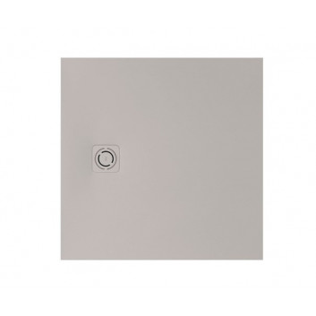 Піддон квадратний Roca Terran, 80x80cm, kompozytowy, Stonex, із сифоном, cafe