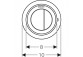 Pneuмат.yczny кнопка uruchamiający WC Geberit Typ 10, ręczny, прихований, Sigma 8cm dwudzielny, хром мат., easy-to-clean
