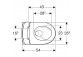 Підвісний унітаз Geberit Selnova Premium Rimfree 53x36cm з сидінням для унітаза zwykłą - біла