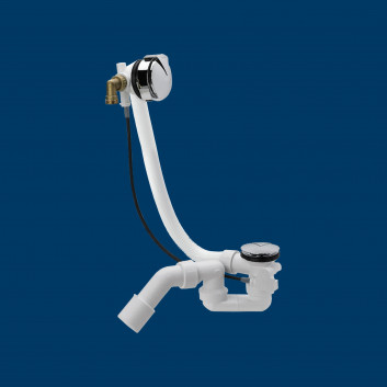 Сифон Viega Multiplex Trio dla wanien Riho, napuszczanie przez переливання, 70cm, хром