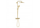 Душова система Grohe Rainshower SmartActive 310 з термостатом для настінного монтажу - brushed cool sunrise